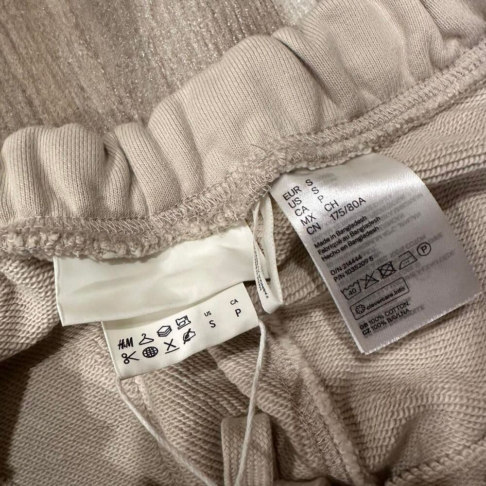 Brand New H&M Cream Cotton Shorts - Picture 2 of 5